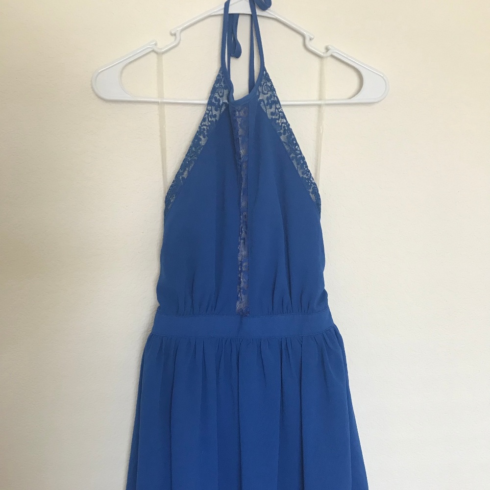 NWT Backless Blue Dress